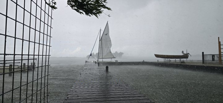 A little bit of rain thats all..